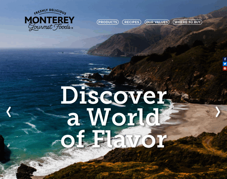 Montereygourmetfoods.com thumbnail