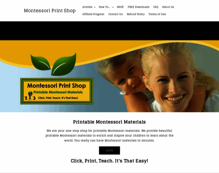 Montessoriprintshop.com thumbnail