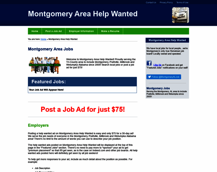 Montgomeryareajobs.net thumbnail