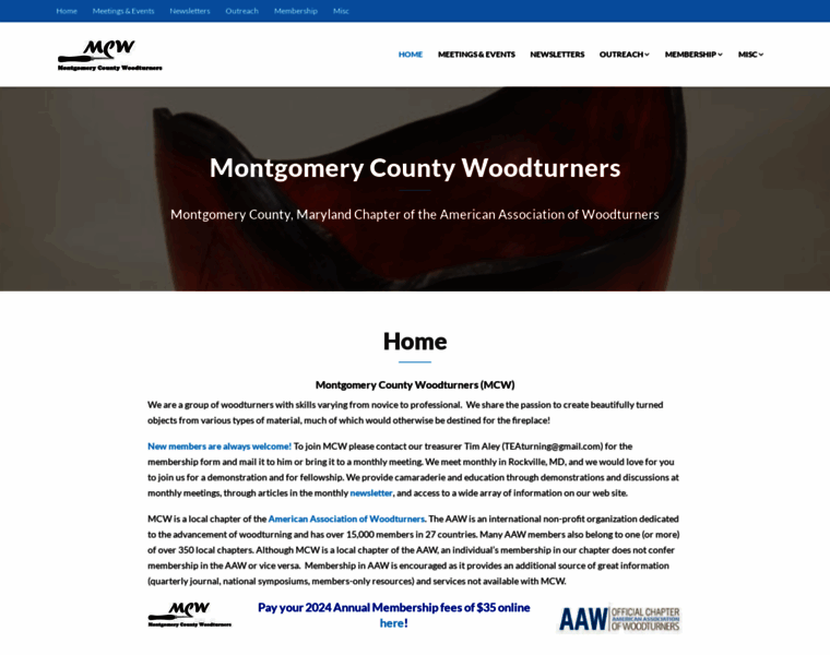 Montgomerycountywoodturners.org thumbnail