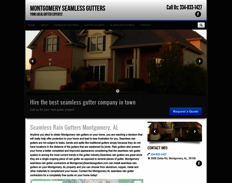 Montgomeryseamlessgutters.com thumbnail