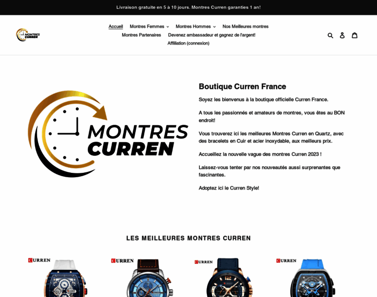 Montres-curren.com thumbnail