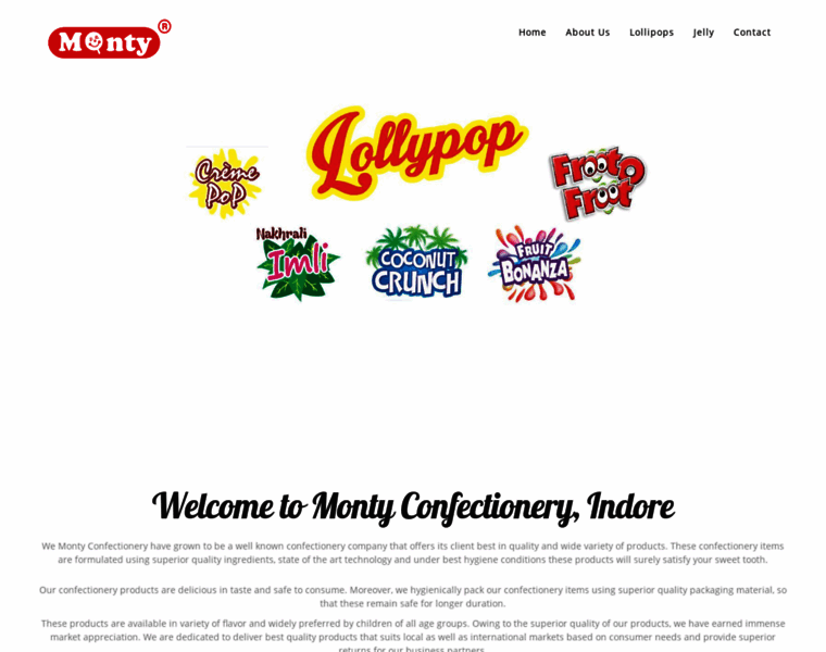 Montyconfectionery.in thumbnail