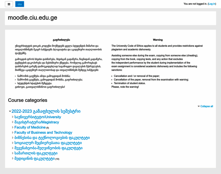 Moodle.ciu.edu.ge thumbnail