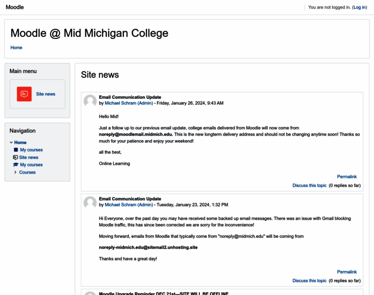 Moodle.midmich.edu thumbnail