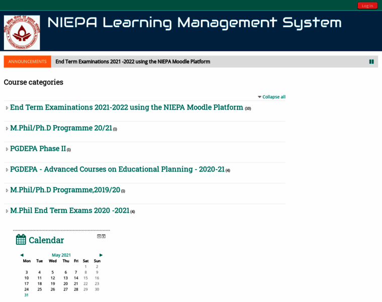 Moodle.niepa.ac.in thumbnail