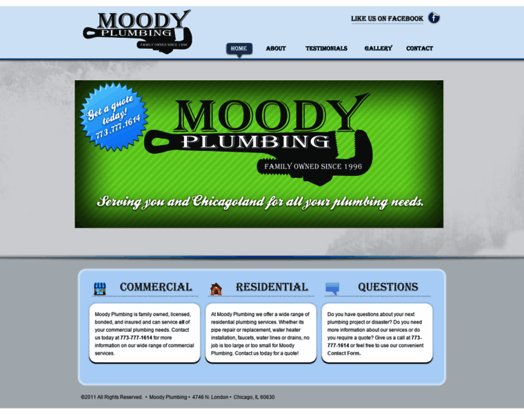 Moodyplumbingchicago.com thumbnail