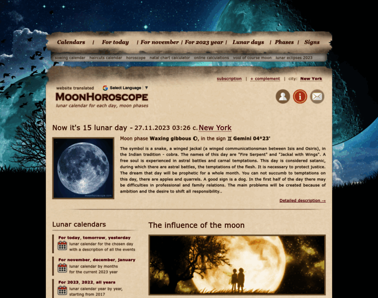 Moonhoroscope.com thumbnail