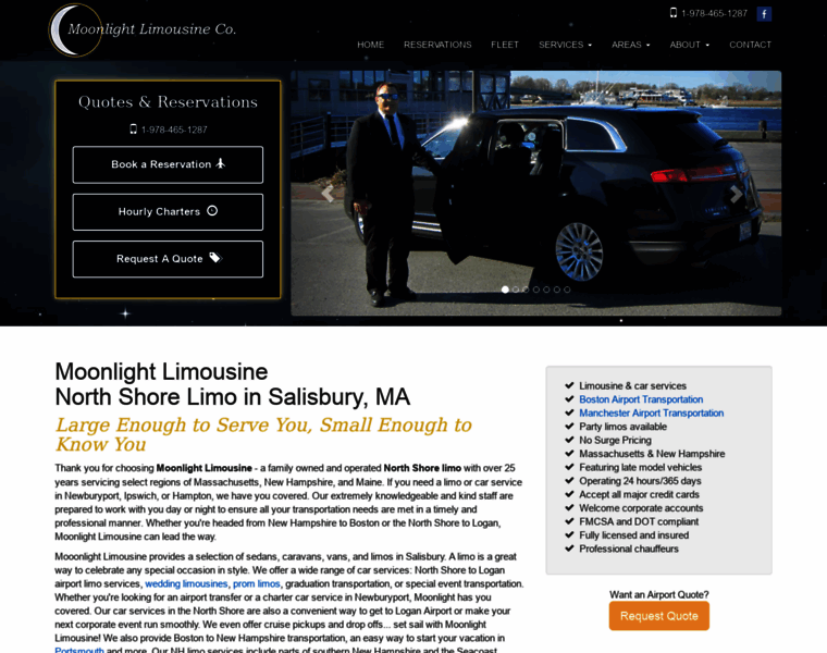 Moonlight-limousine.com thumbnail