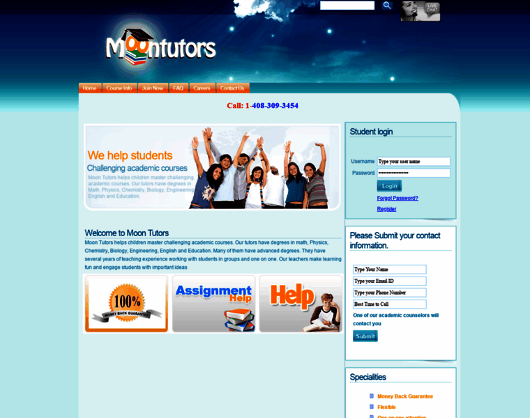 Moontutors.com thumbnail