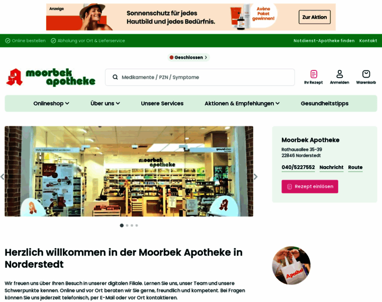 Moorbek-apotheke.de thumbnail