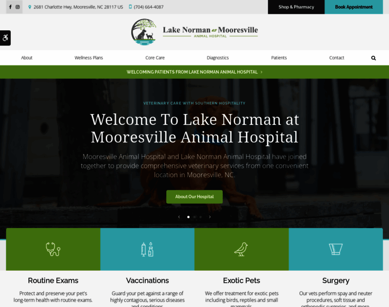 Mooresvilleanimalhospital.com thumbnail
