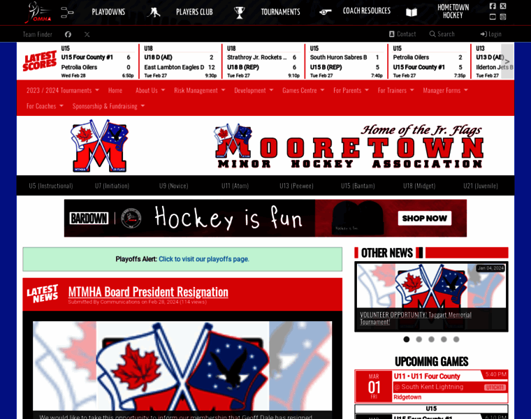 Mooretownminorhockey.com thumbnail