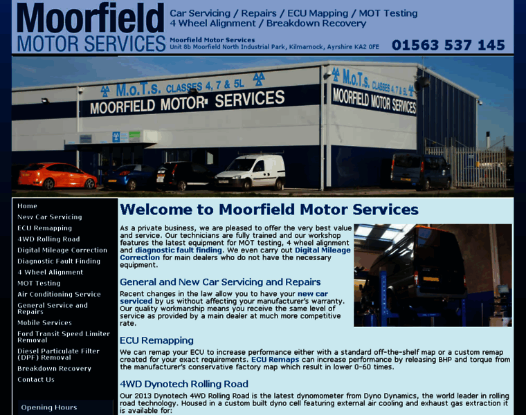 Moorfieldmotorservices.co.uk thumbnail