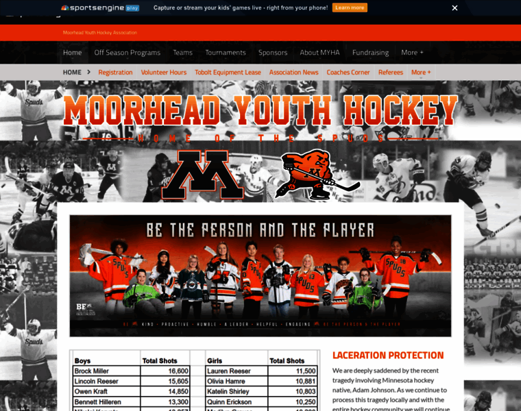 Moorheadyouthhockey.com thumbnail
