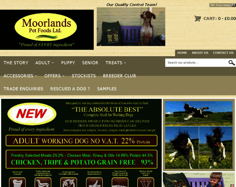 Moorlandspetfoods.com thumbnail