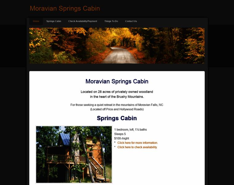Moravianspringscabins.com thumbnail
