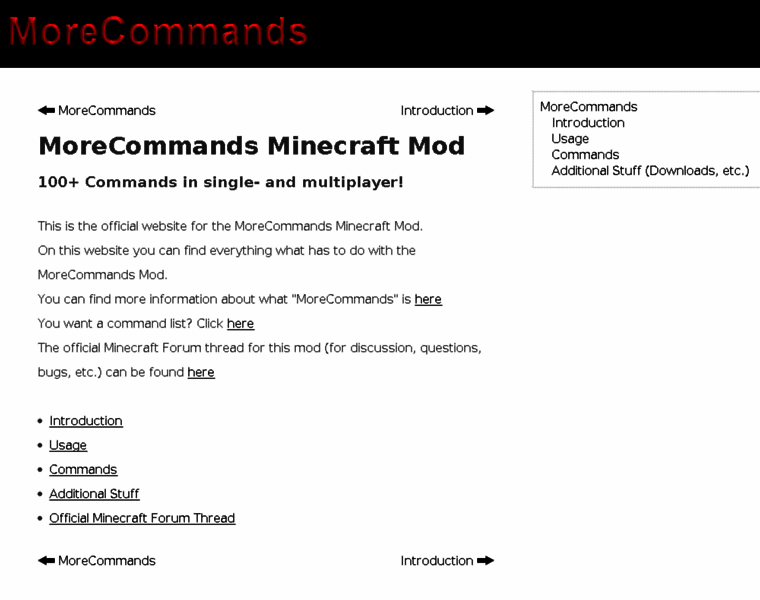 morecommands.bplaced.net at WI. MoreCommands Mod for Minecraft - 100 ...