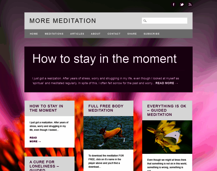 Moremeditation.com thumbnail