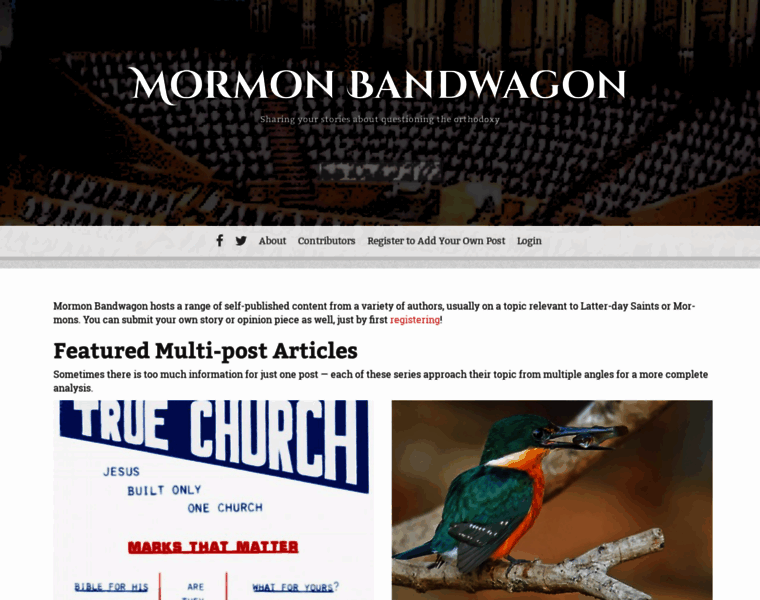 Mormonbandwagon.com thumbnail