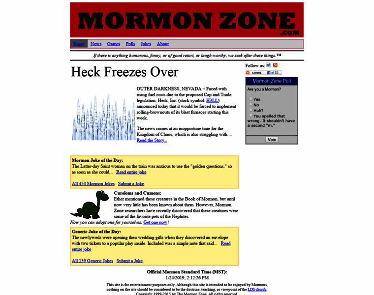 Mormonzone.com thumbnail