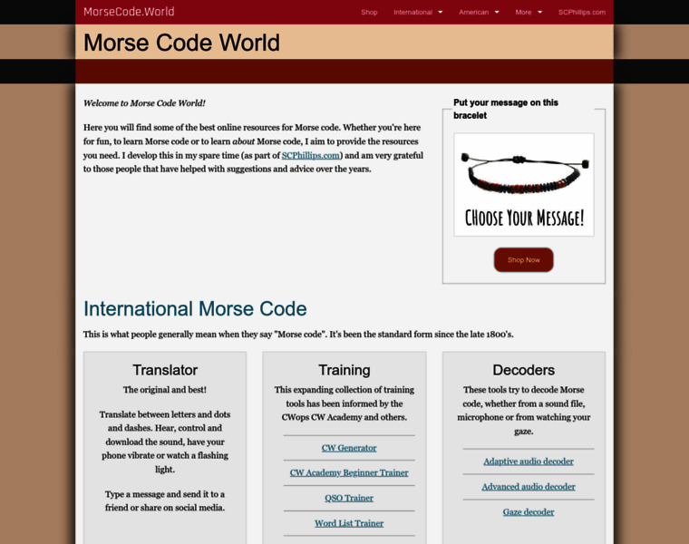 Morsecode.world thumbnail