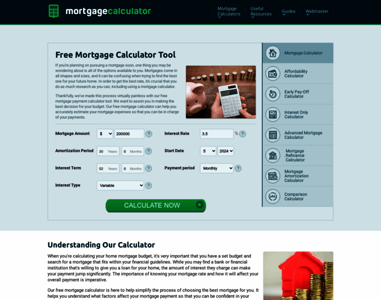 Mortgagecalculator.net thumbnail