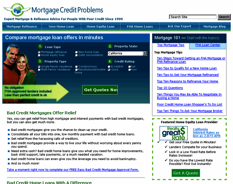 Mortgagecreditproblems.com thumbnail