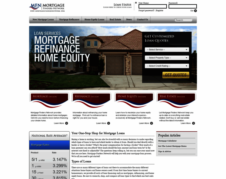 Mortgagefindersnetwork.com thumbnail