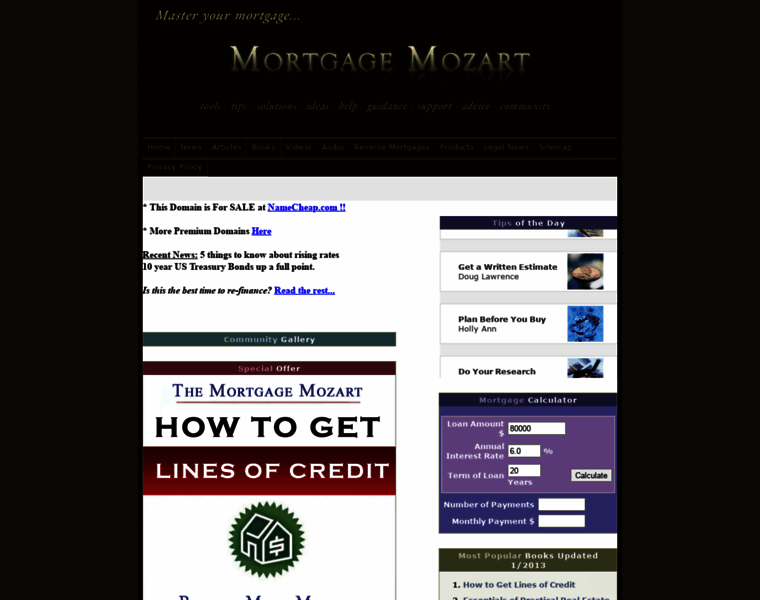 Mortgagemozart.com thumbnail