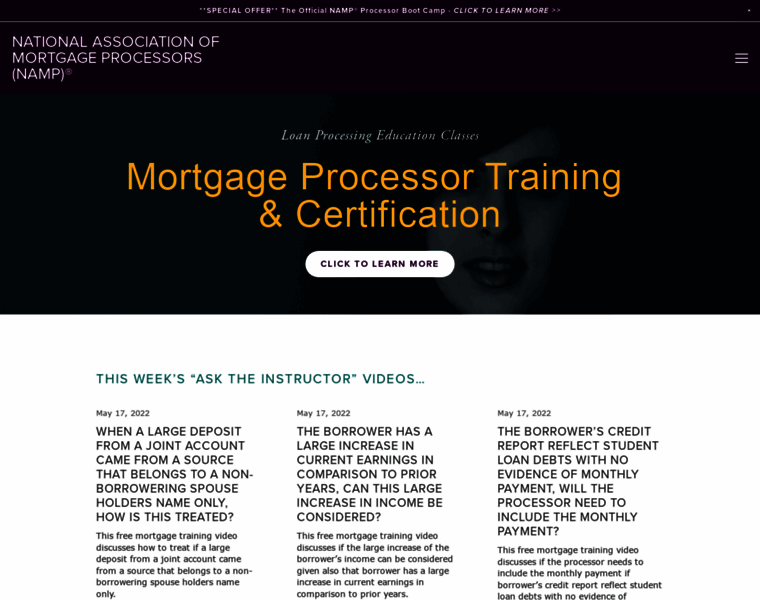 Mortgageprocessor.org thumbnail