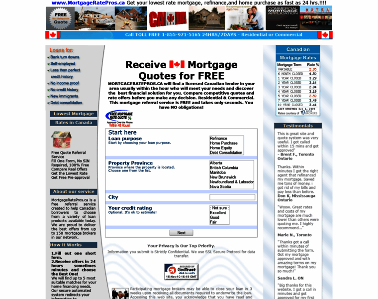 Mortgageratepros.ca thumbnail