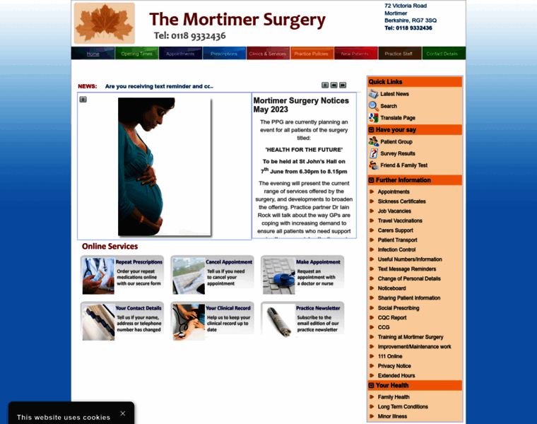 Mortimersurgery.co.uk thumbnail