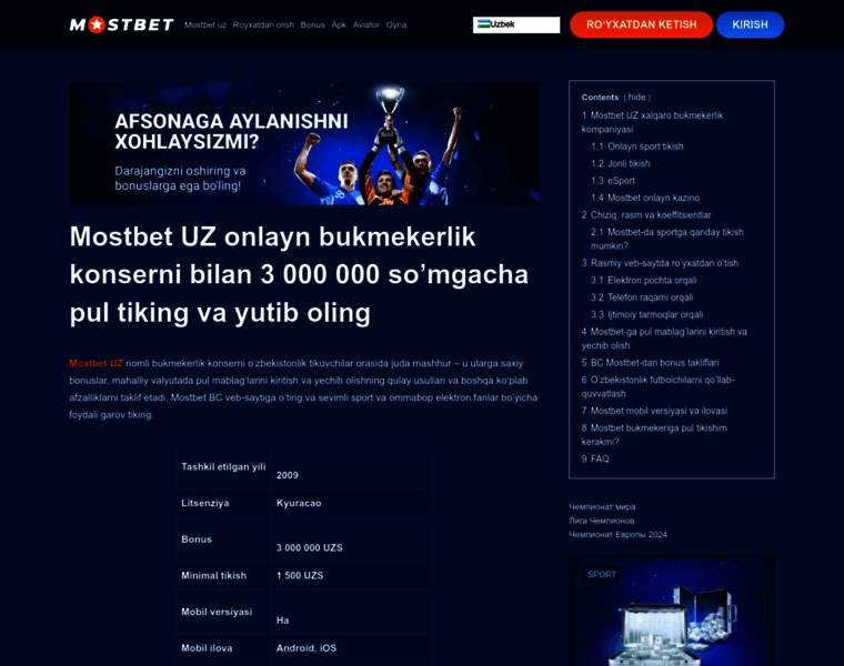 Mosbetuz.com thumbnail