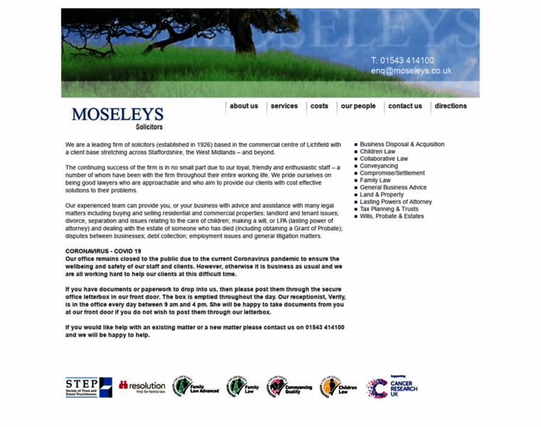 Moseleys.net thumbnail