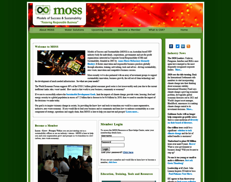 Moss.org.au thumbnail