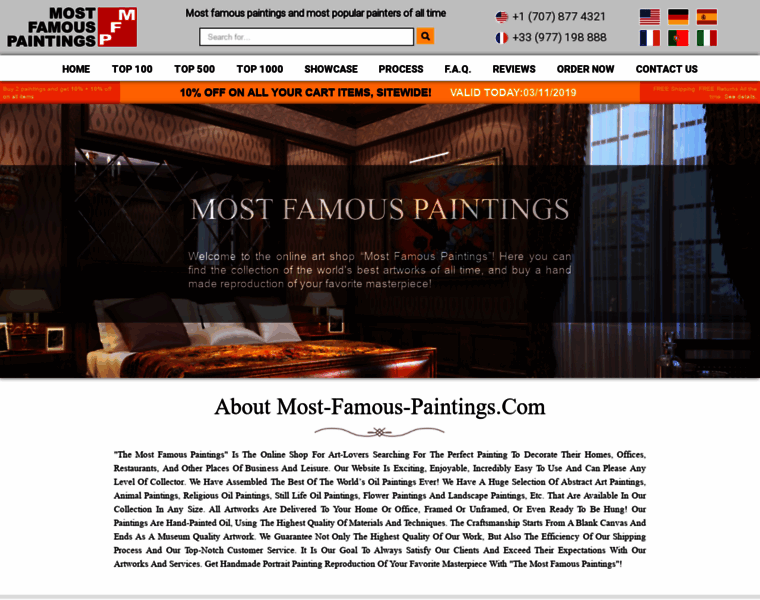 Most-famous-paintings.com thumbnail