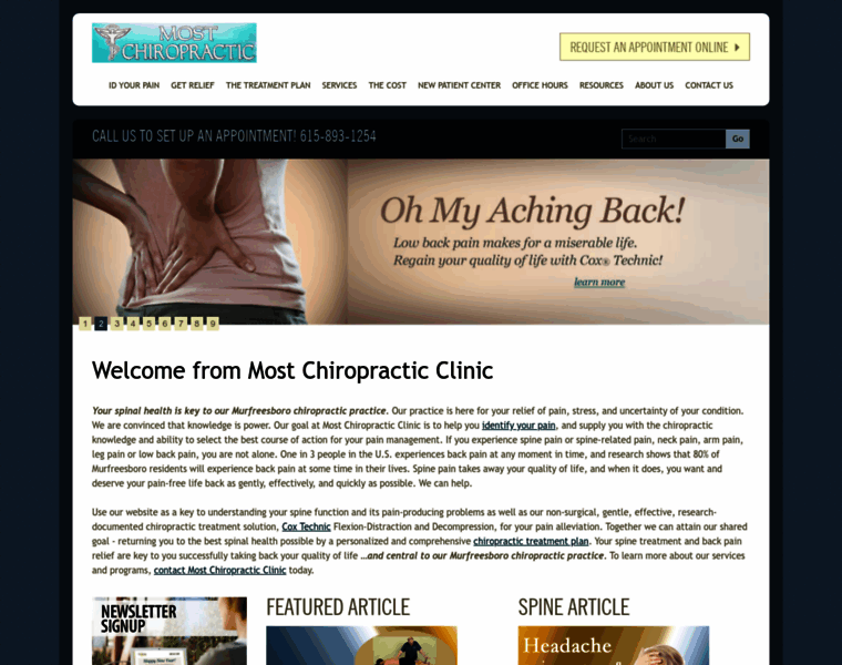 Mostchiropractic.com thumbnail
