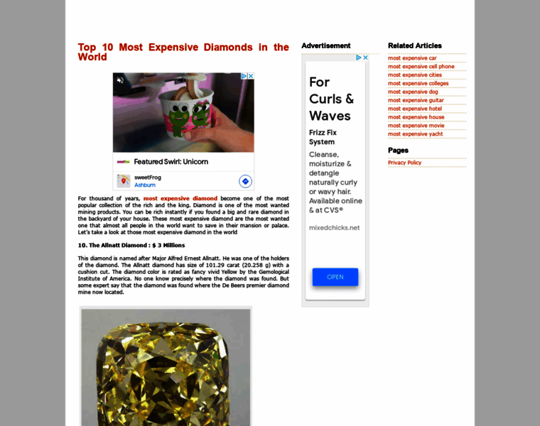 Mostexpensivediamond.org thumbnail