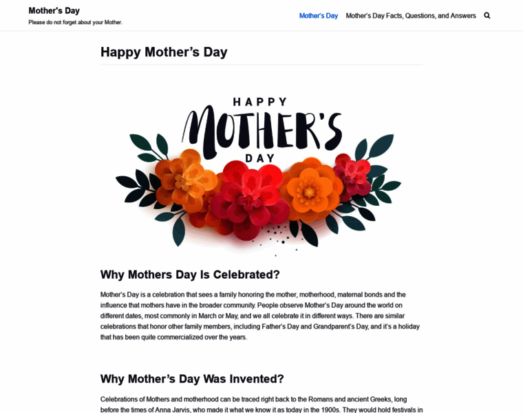 Mothers-day.org thumbnail