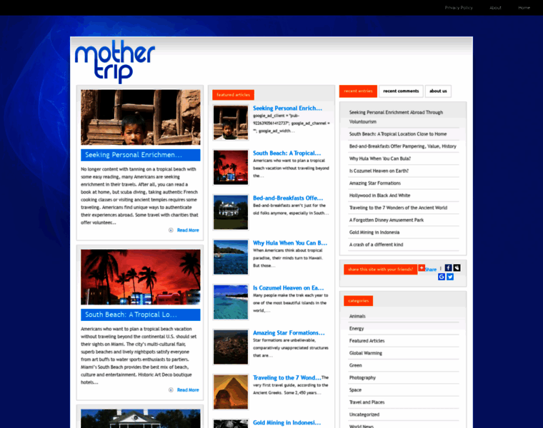 Mothertrip.com thumbnail