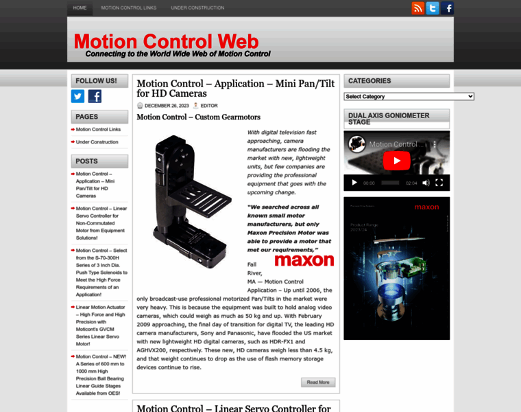 Motioncontrolweb.com thumbnail