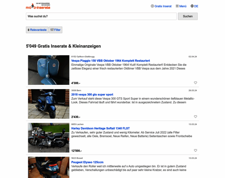 Moto-inserate.ch thumbnail