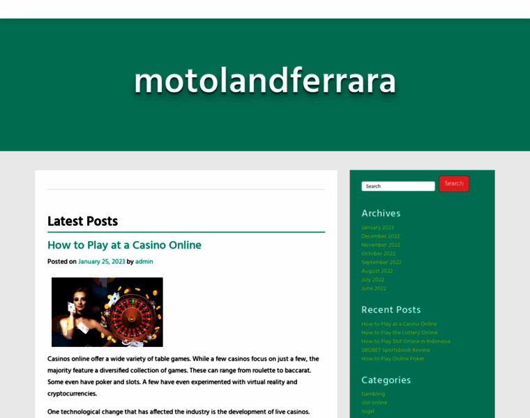 Motolandferrara.com thumbnail
