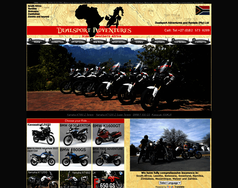 Motorbikehire.co.za thumbnail