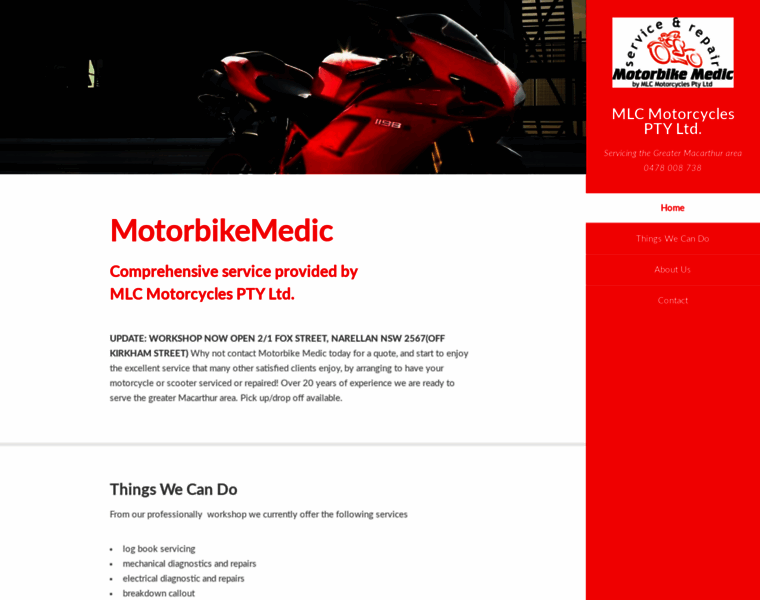 Motorbikemedic.com.au thumbnail