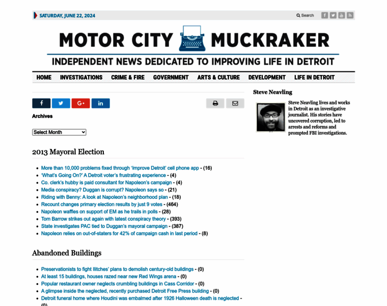 Motorcitymuckraker.com thumbnail