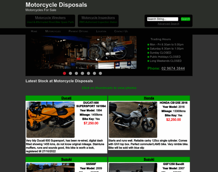 Motorcycledisposals.com.au thumbnail