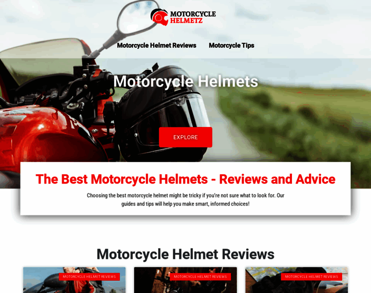 Motorcyclehelmetz.com thumbnail