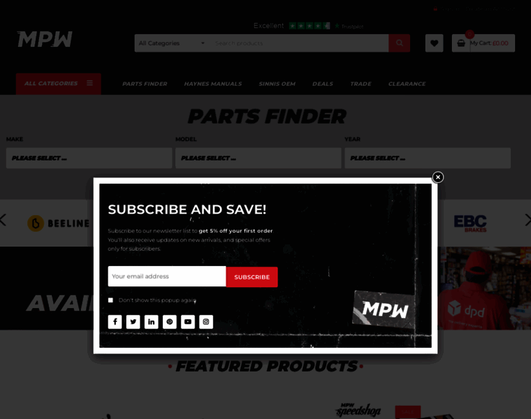 Motorcyclepartswarehouse.co.uk thumbnail Motorcyclepartswarehouse.co.uk thumbnail